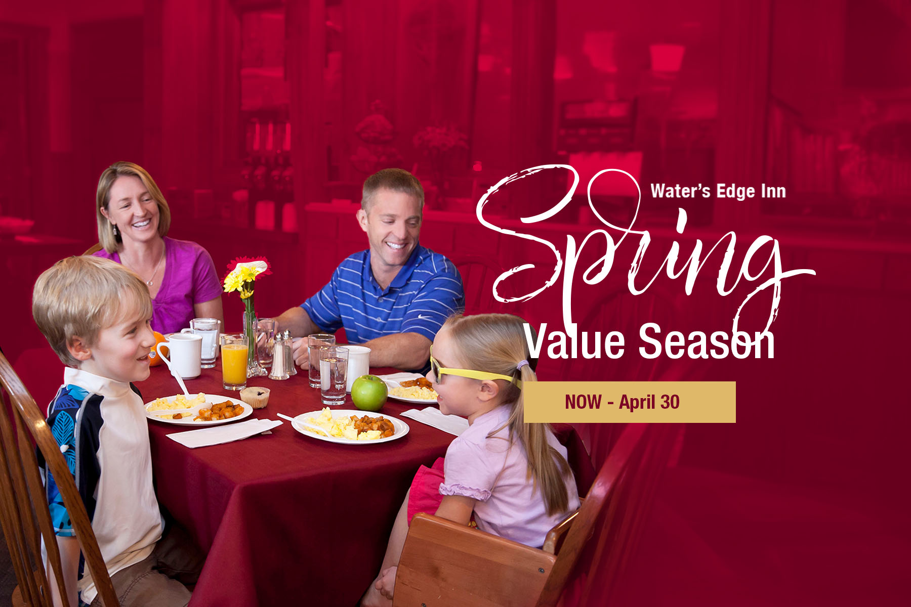 Spring Value Season at Water’s Edge Inn